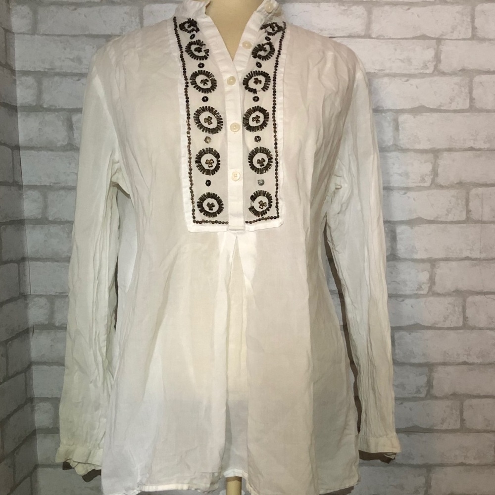 Michael Kors beaded blouse